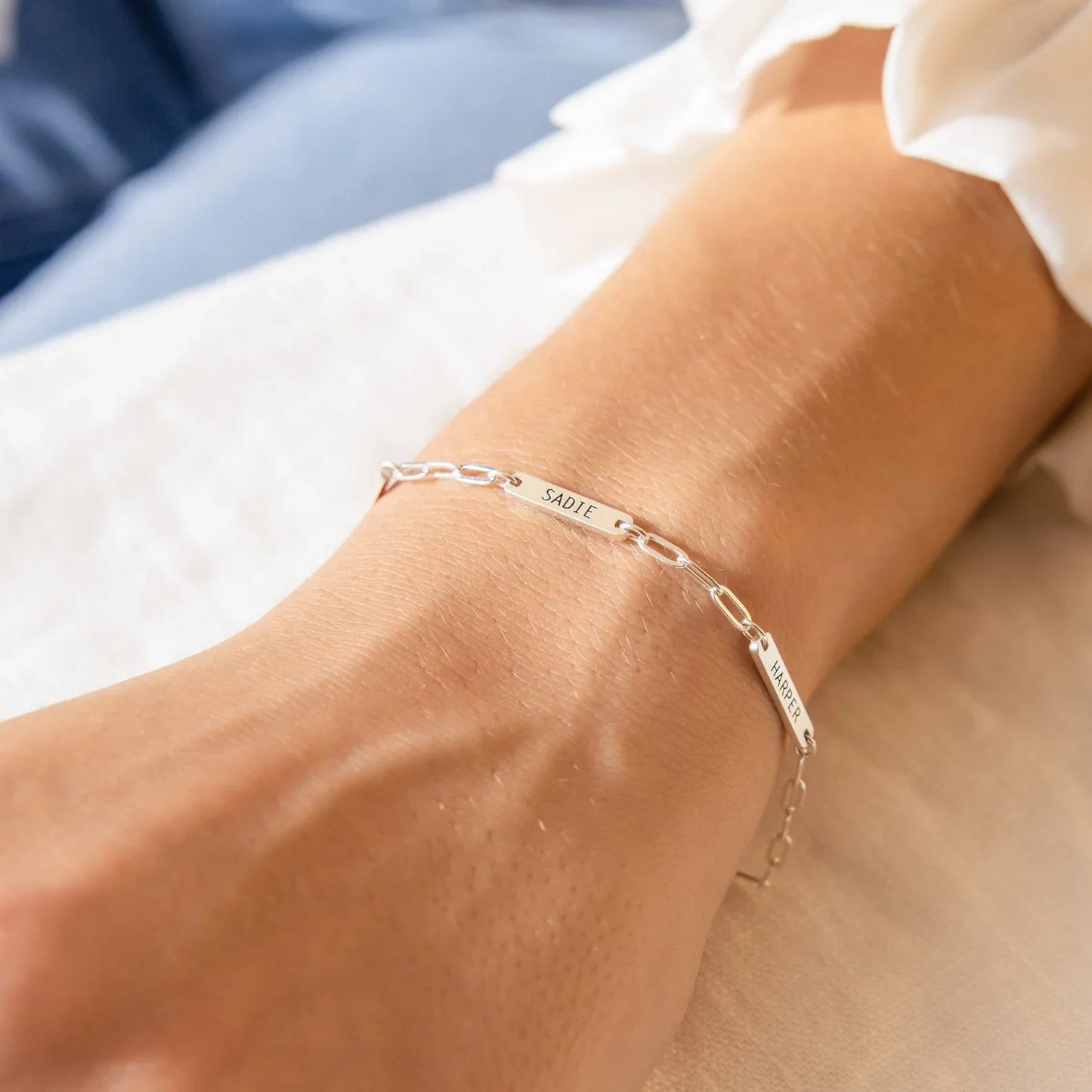 Naamplaatjes Armband