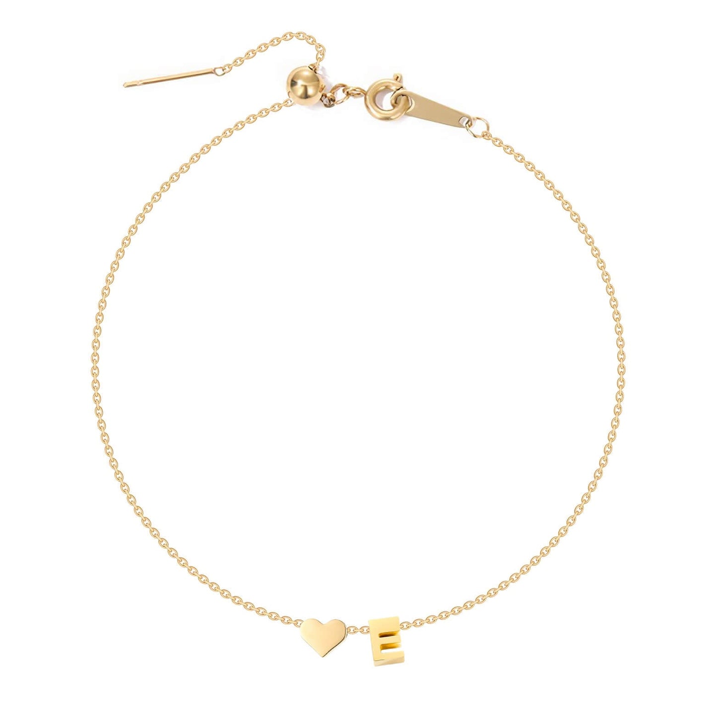 Initiaal Hart Armband