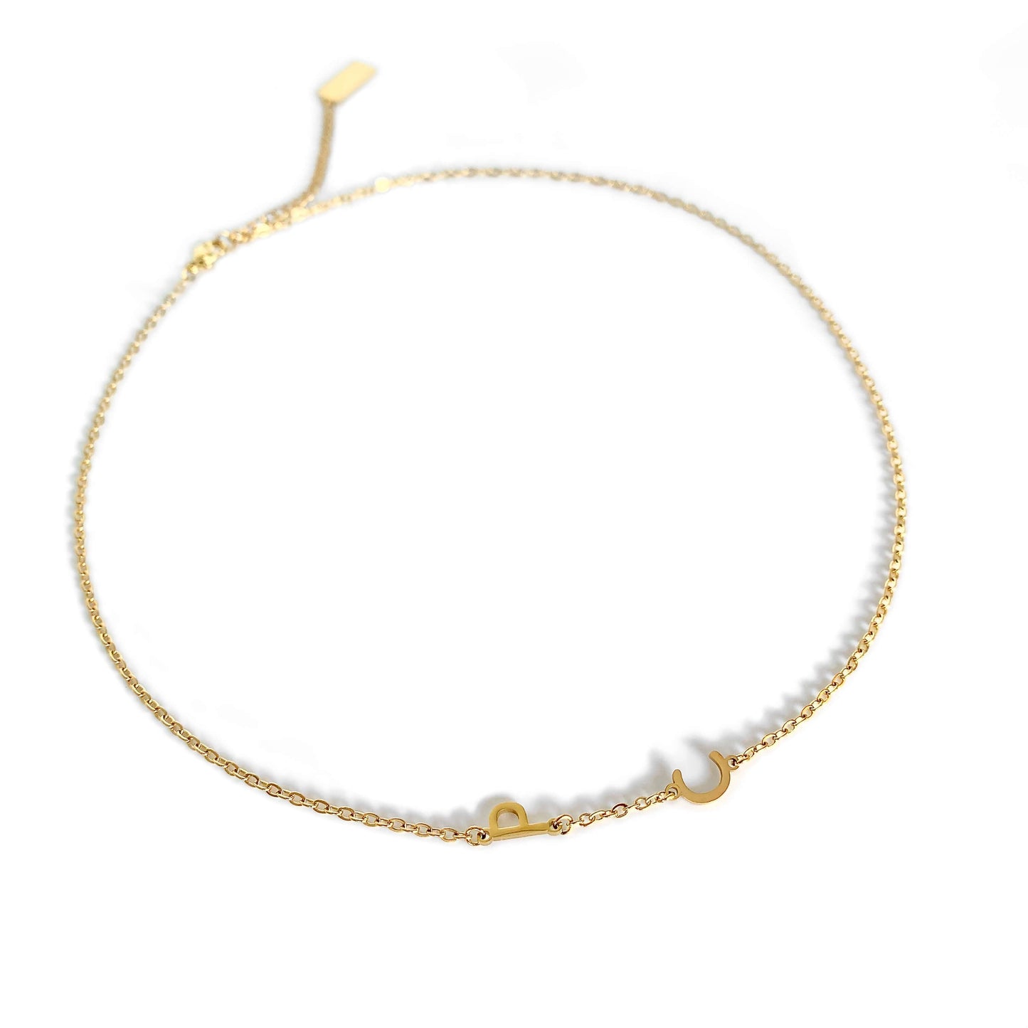 Sideway Initiaal Ketting