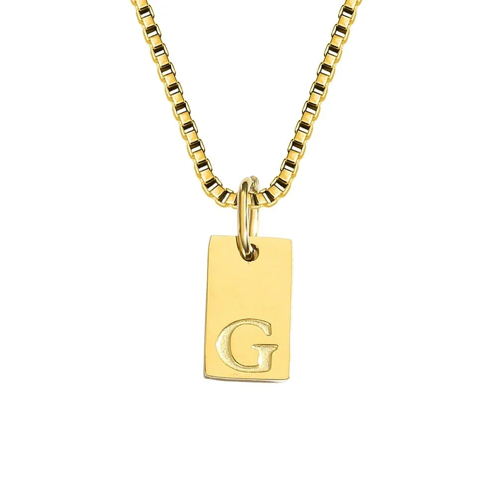 Initiaal Tag Ketting