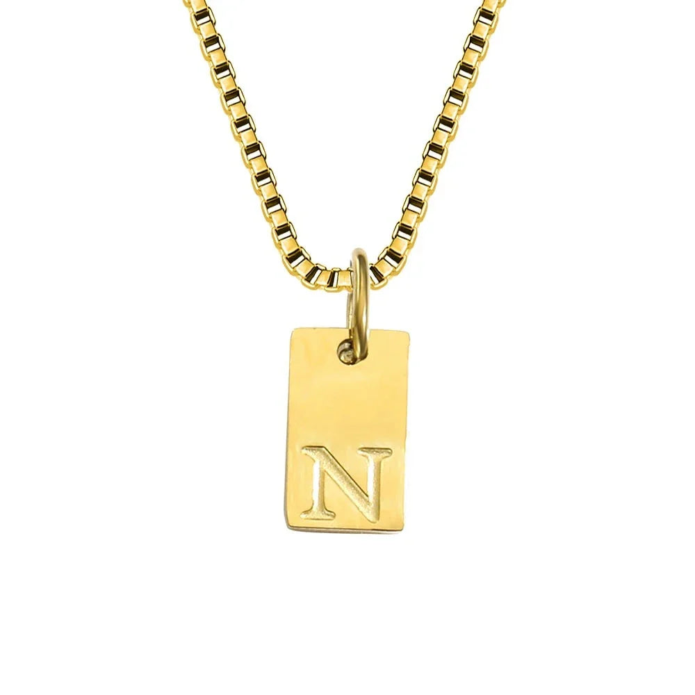 Initiaal Tag Ketting