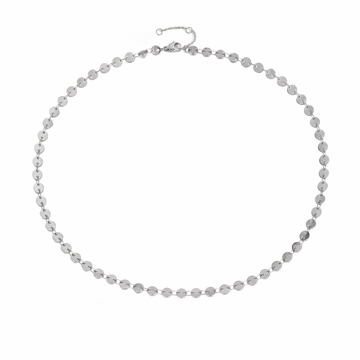 Lucky Munt Choker Schijf ketting
