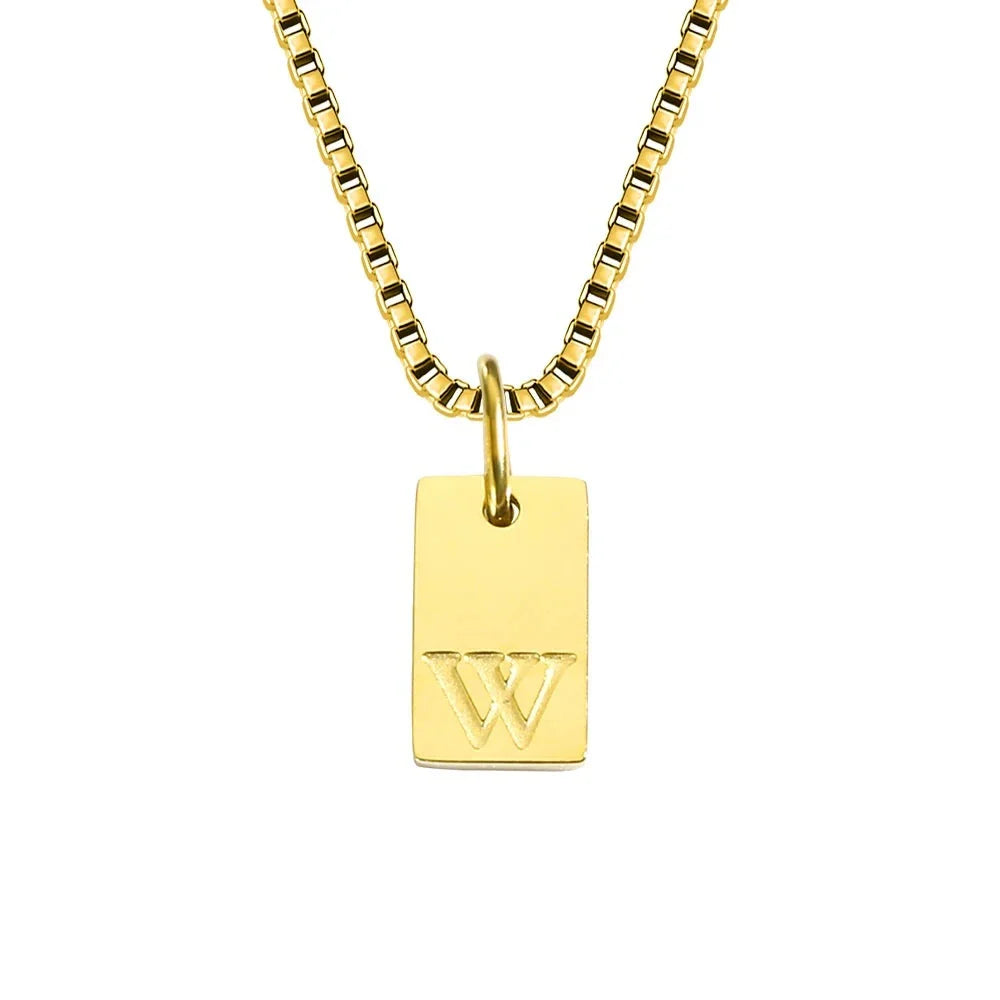 Initiaal Tag Ketting