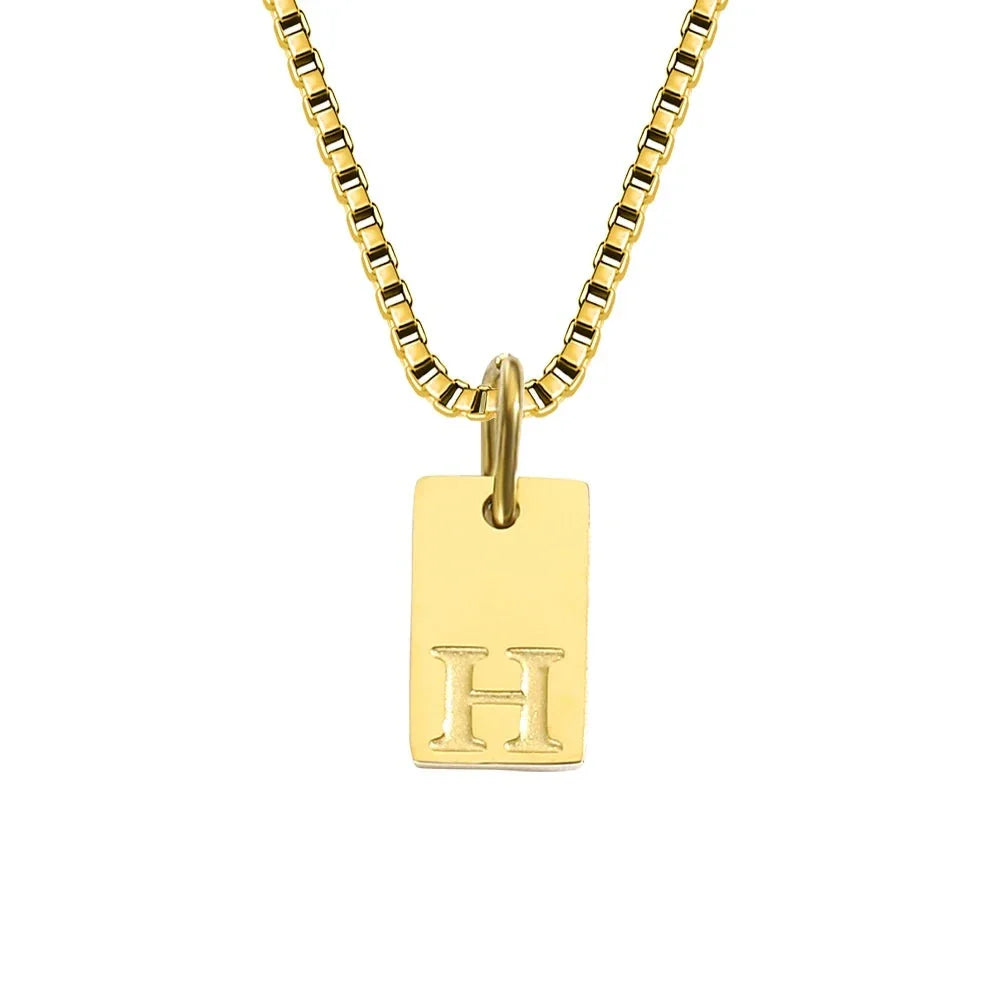 Initiaal Tag Ketting