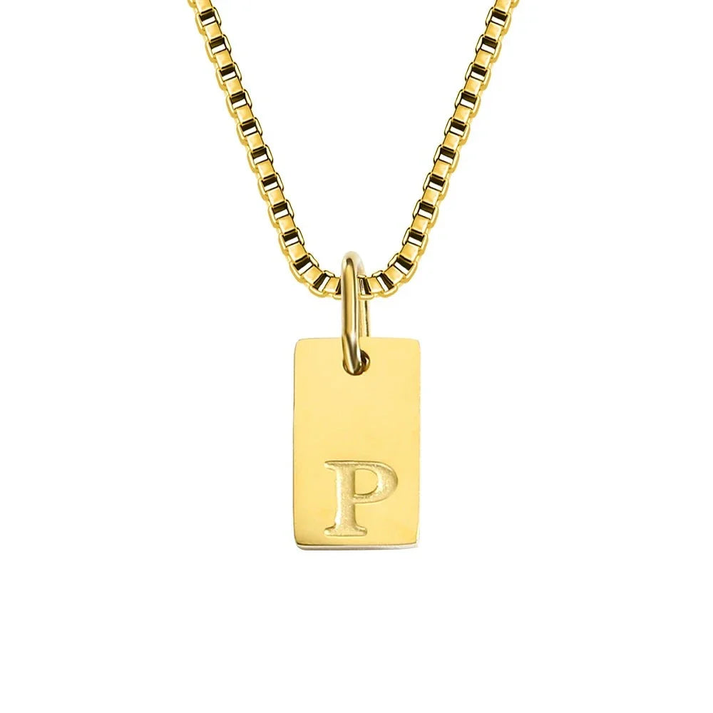 Initiaal Tag Ketting