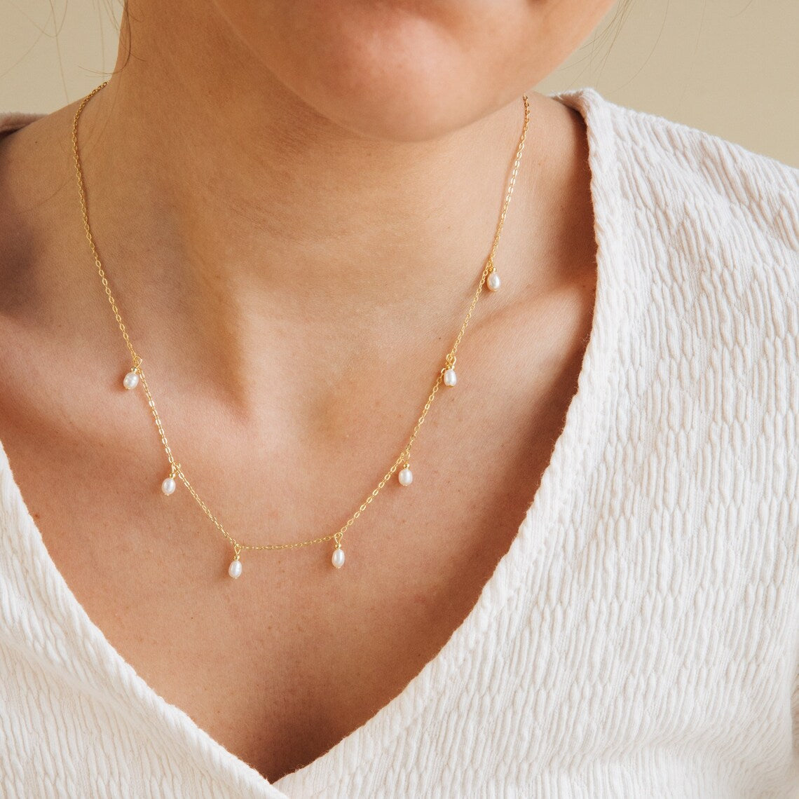 Lucky Nummer 7 Parel Hanger Ketting