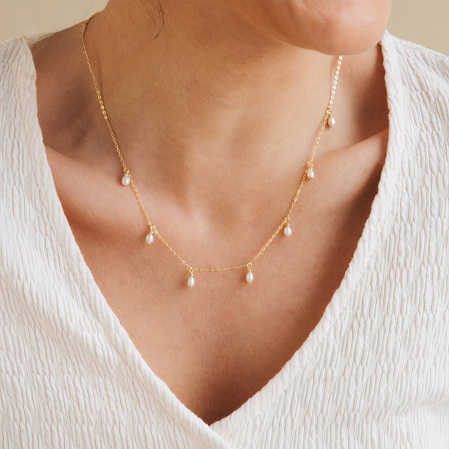 Lucky Nummer 7 Parel Hanger Ketting