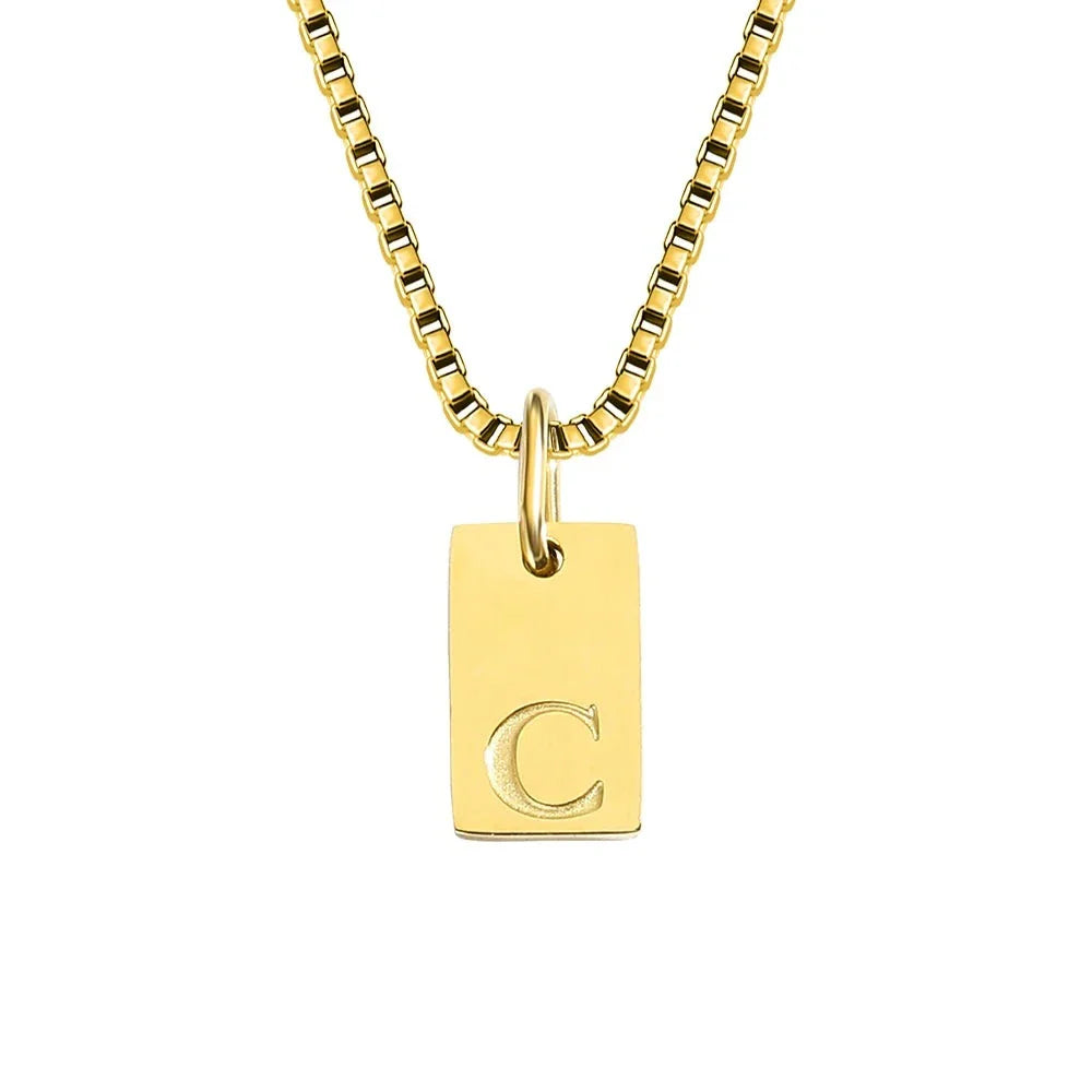 Initiaal Tag Ketting