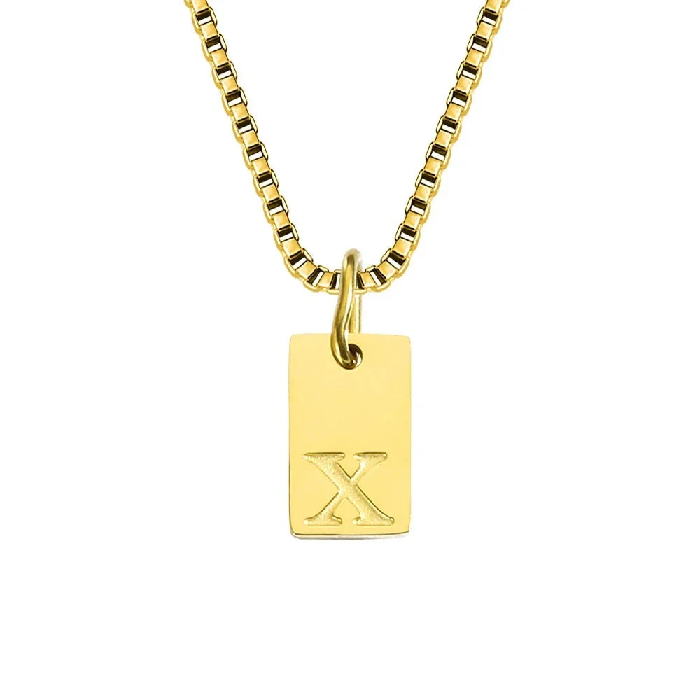 Initiaal Tag Ketting