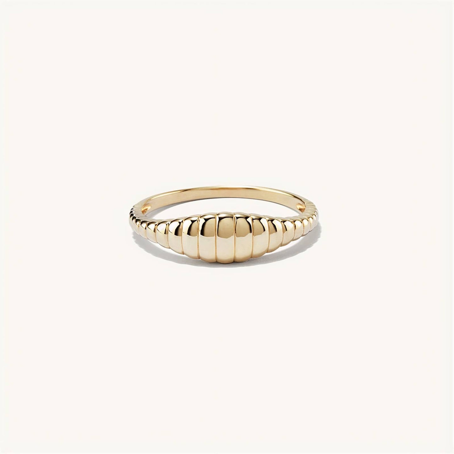 Minimalistischeistische Wave Zegel Ring
