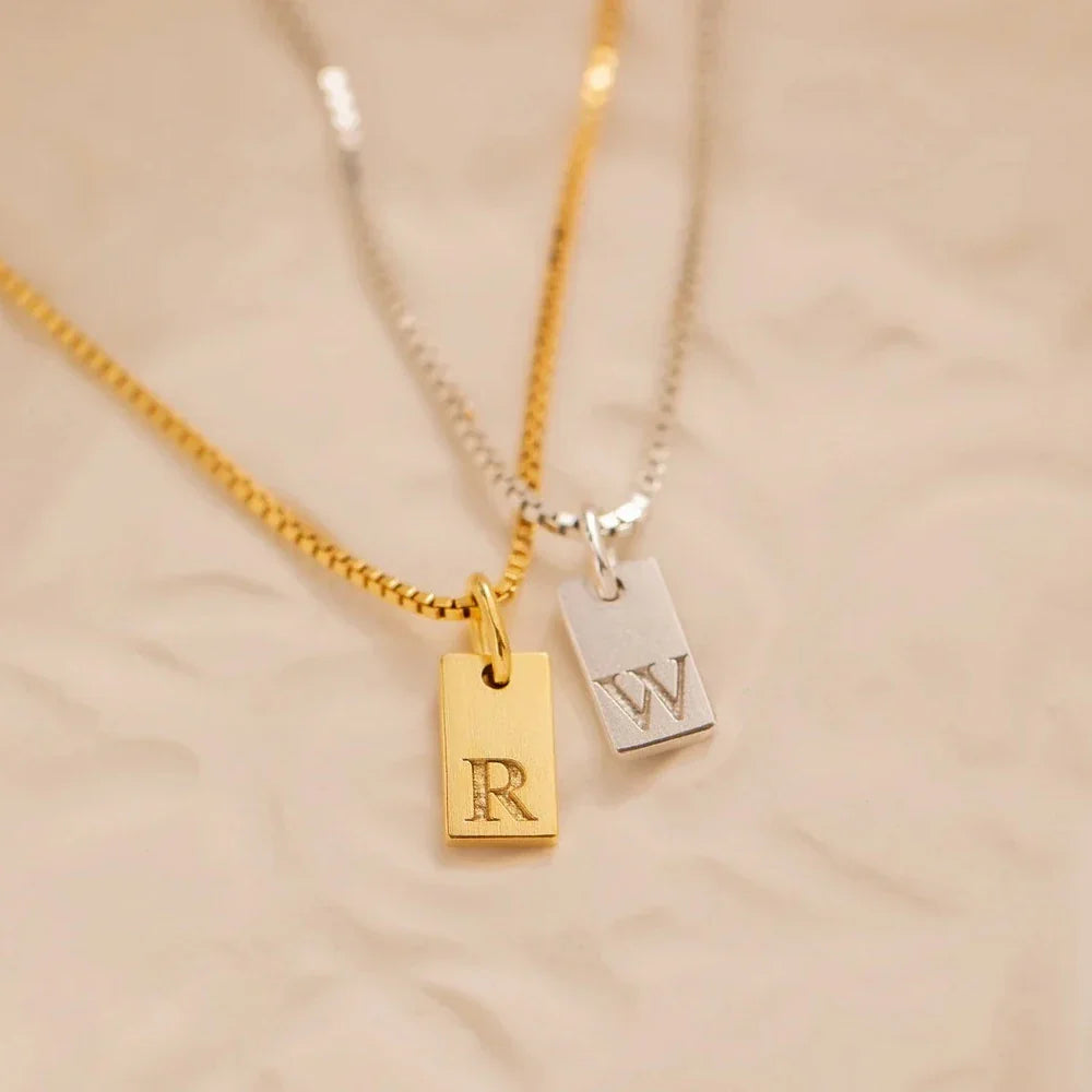 Initiaal Tag Ketting