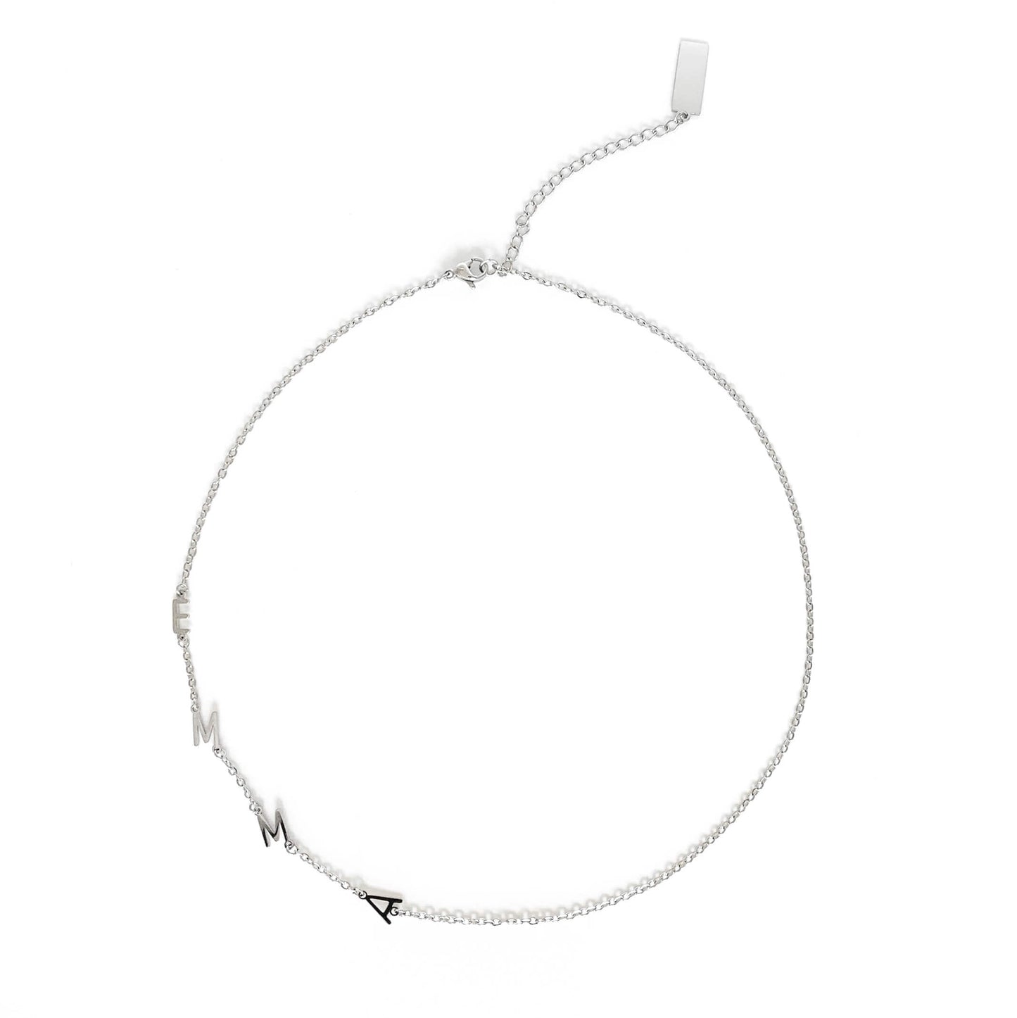 Sideway Initiaal Ketting