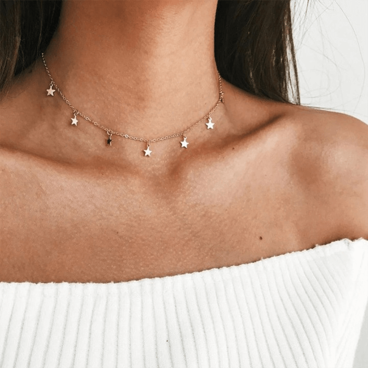 Star Charm Choker Ketting