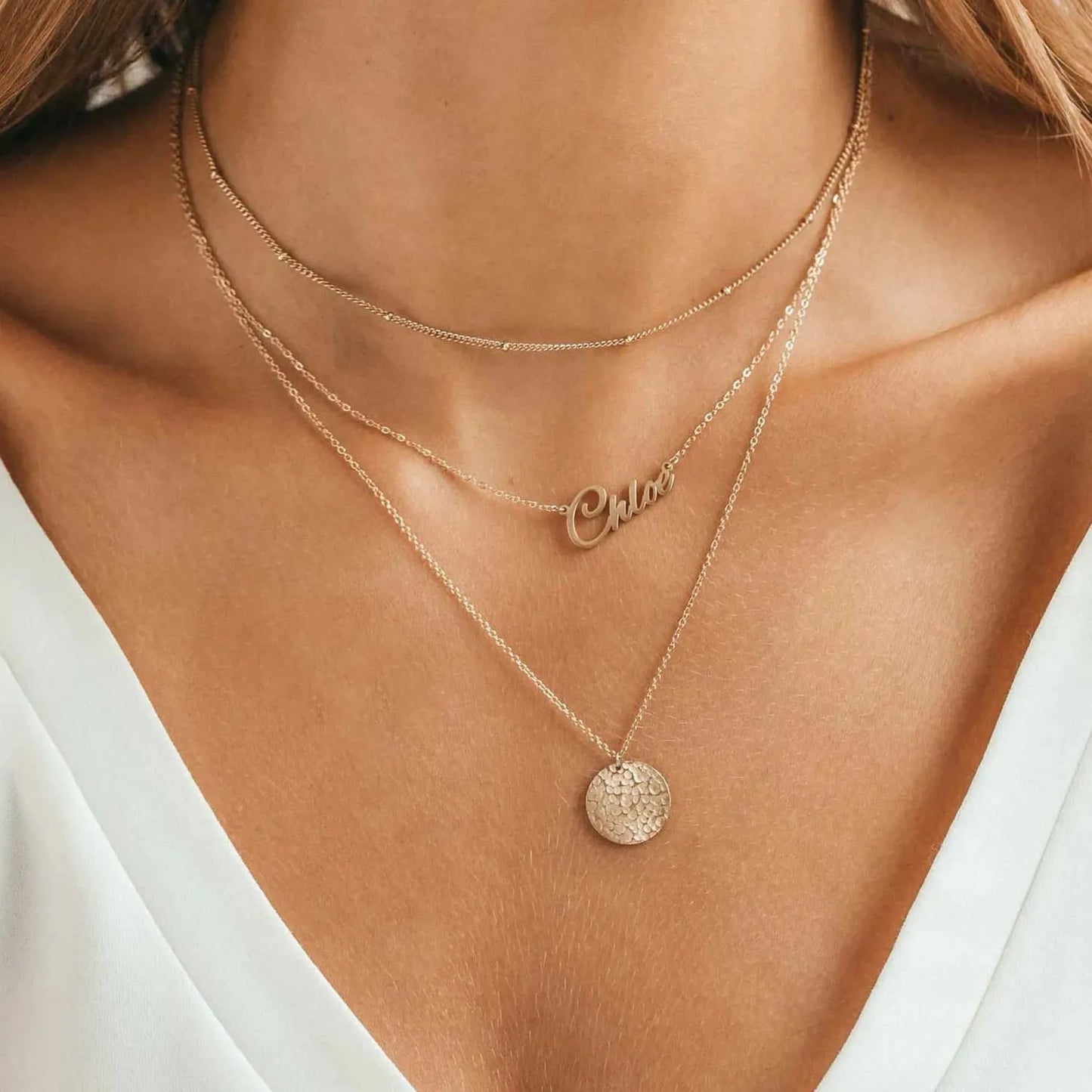 Layered Naamketting – 3 Lagen