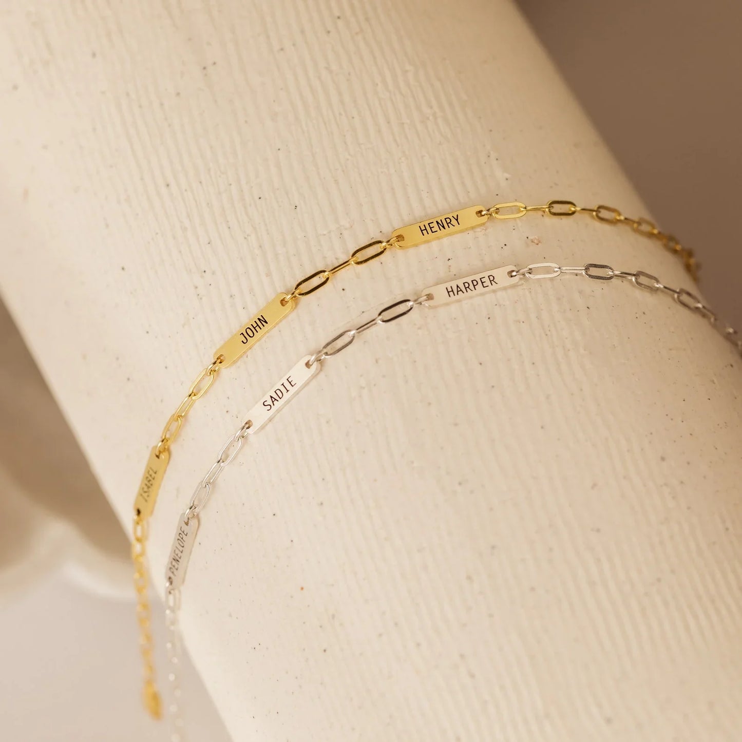 Naamplaatjes Armband