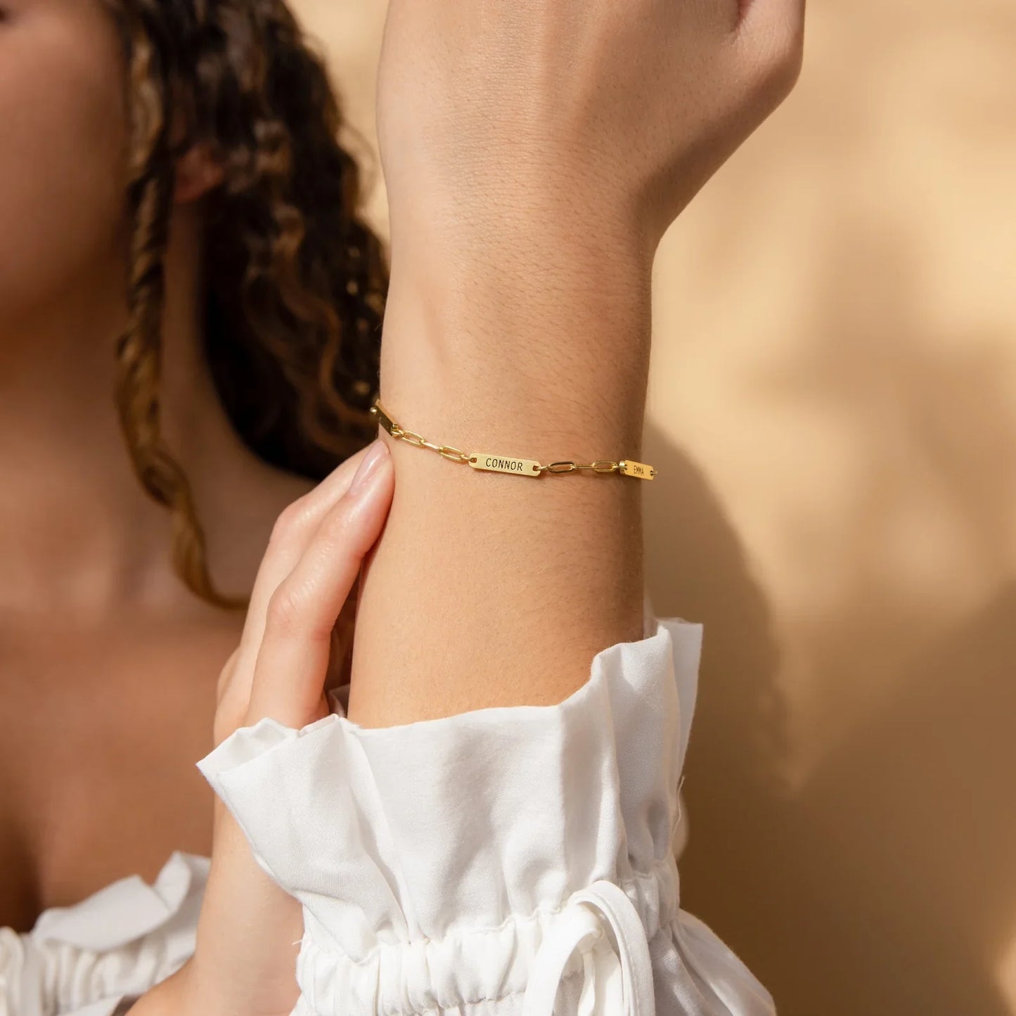 Naamplaatjes Armband