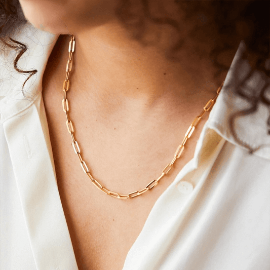 Klassieke Paperclip Schakel Ketting
