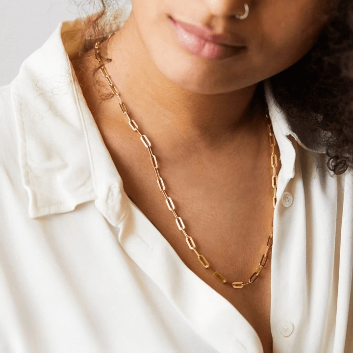 Klassieke Paperclip Schakel Ketting