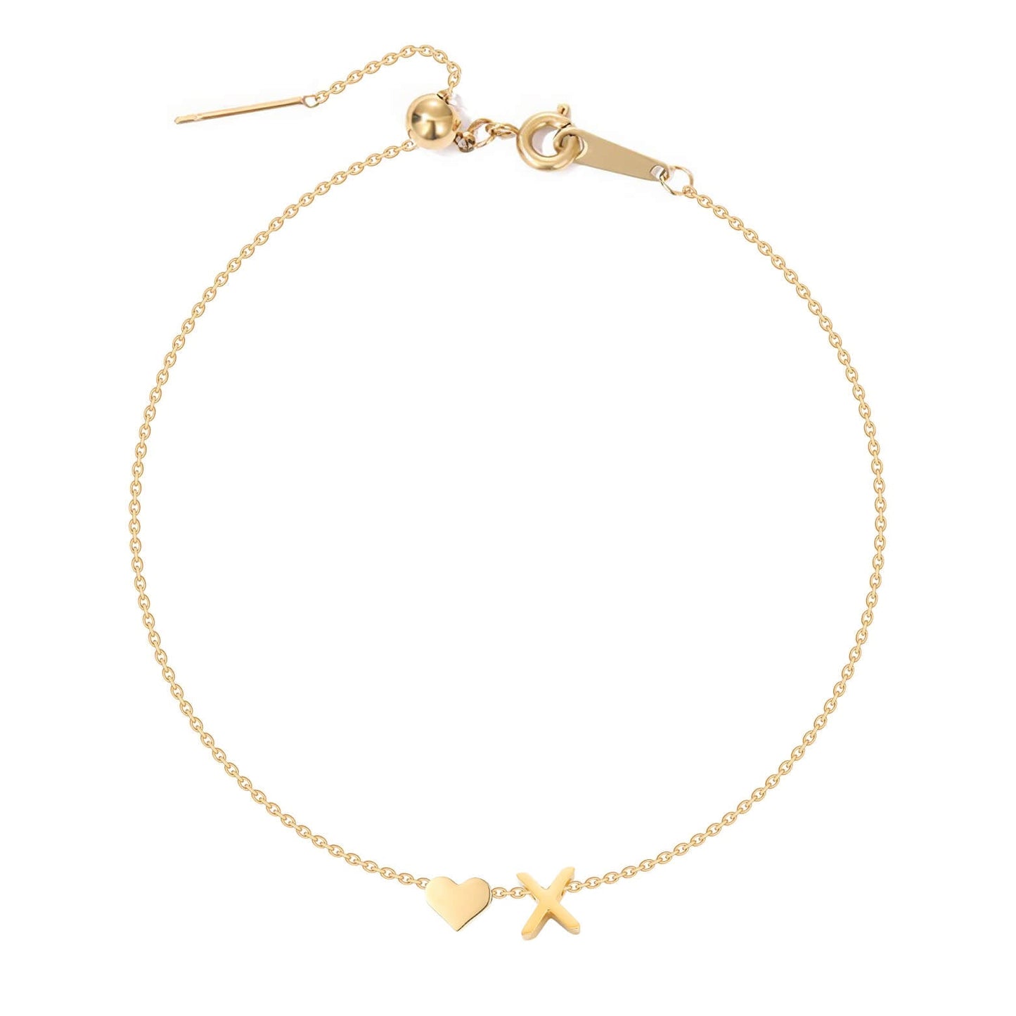 Initiaal Hart Armband