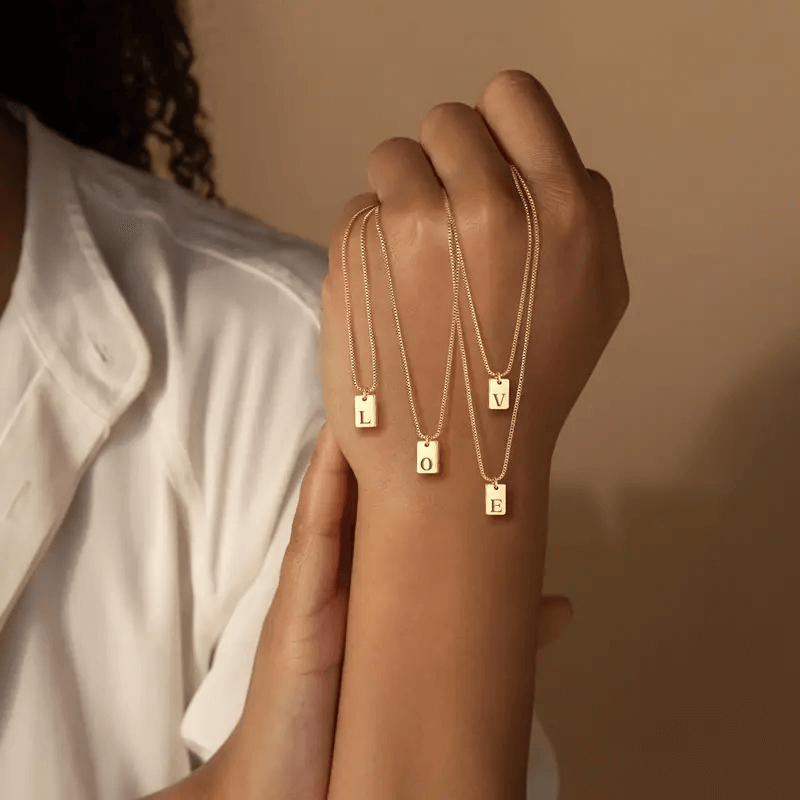 Initiaal Tag Ketting