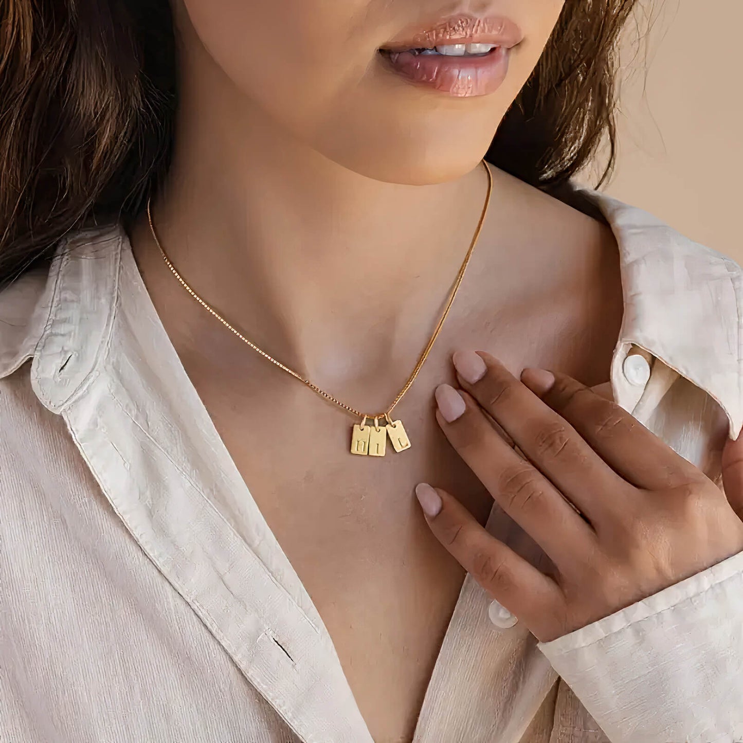 Initiaal Tag Stacker Ketting