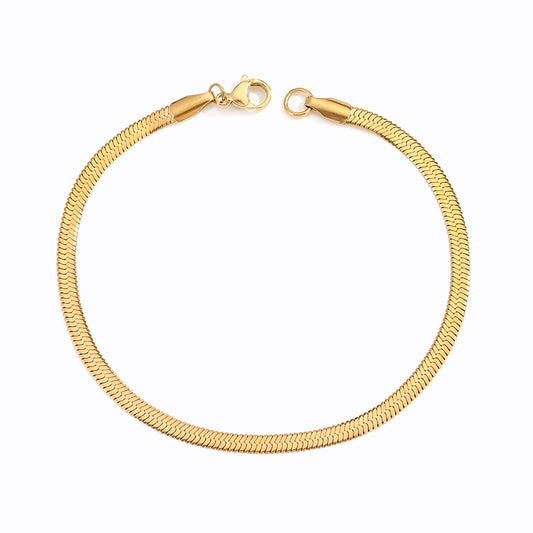 Platte 'Herringbone' Armband