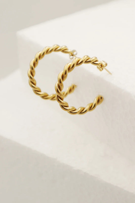 Twisted Hoop Oorbellen