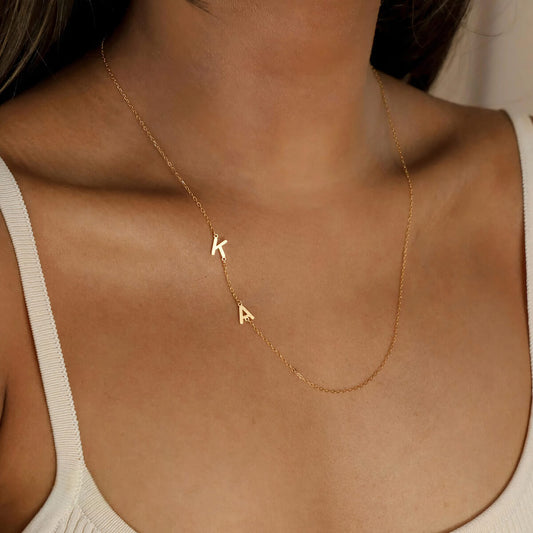 Sideway Initiaal Ketting