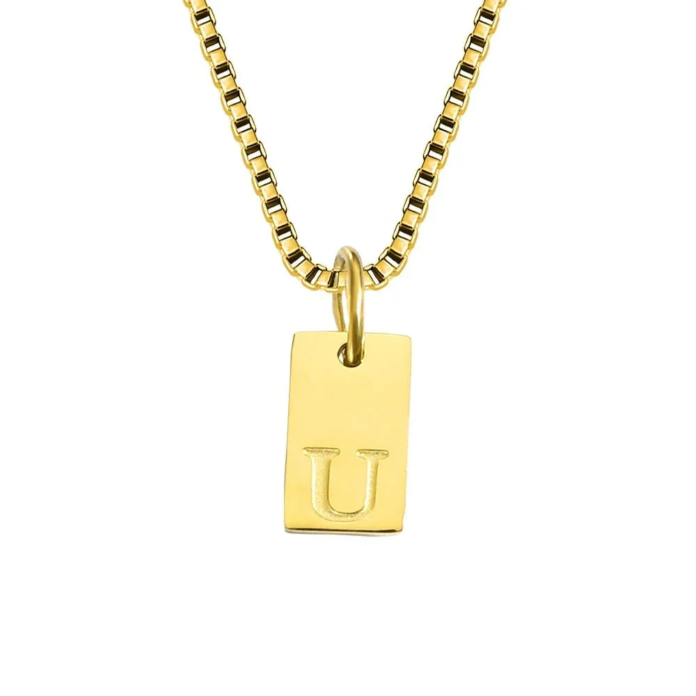 Initiaal Tag Ketting