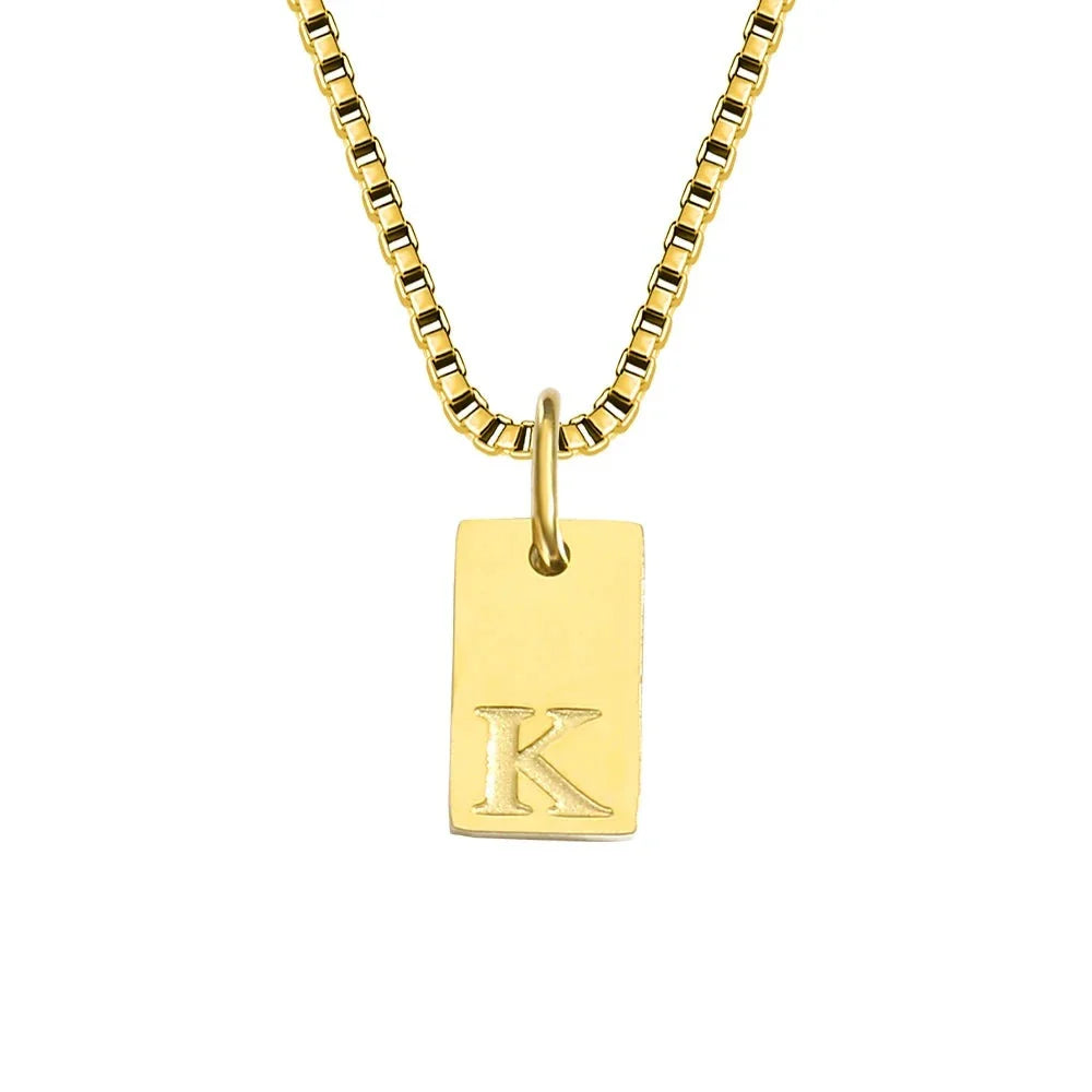 Initiaal Tag Ketting