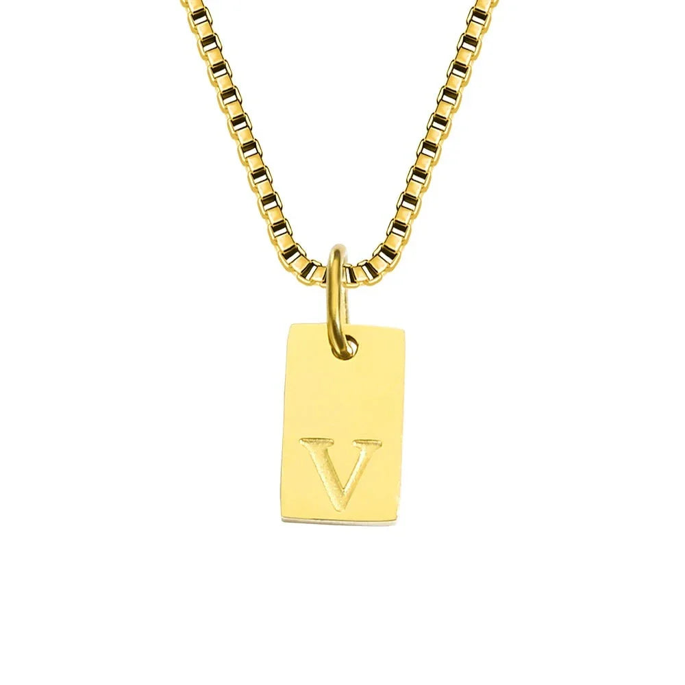 Initiaal Tag Ketting