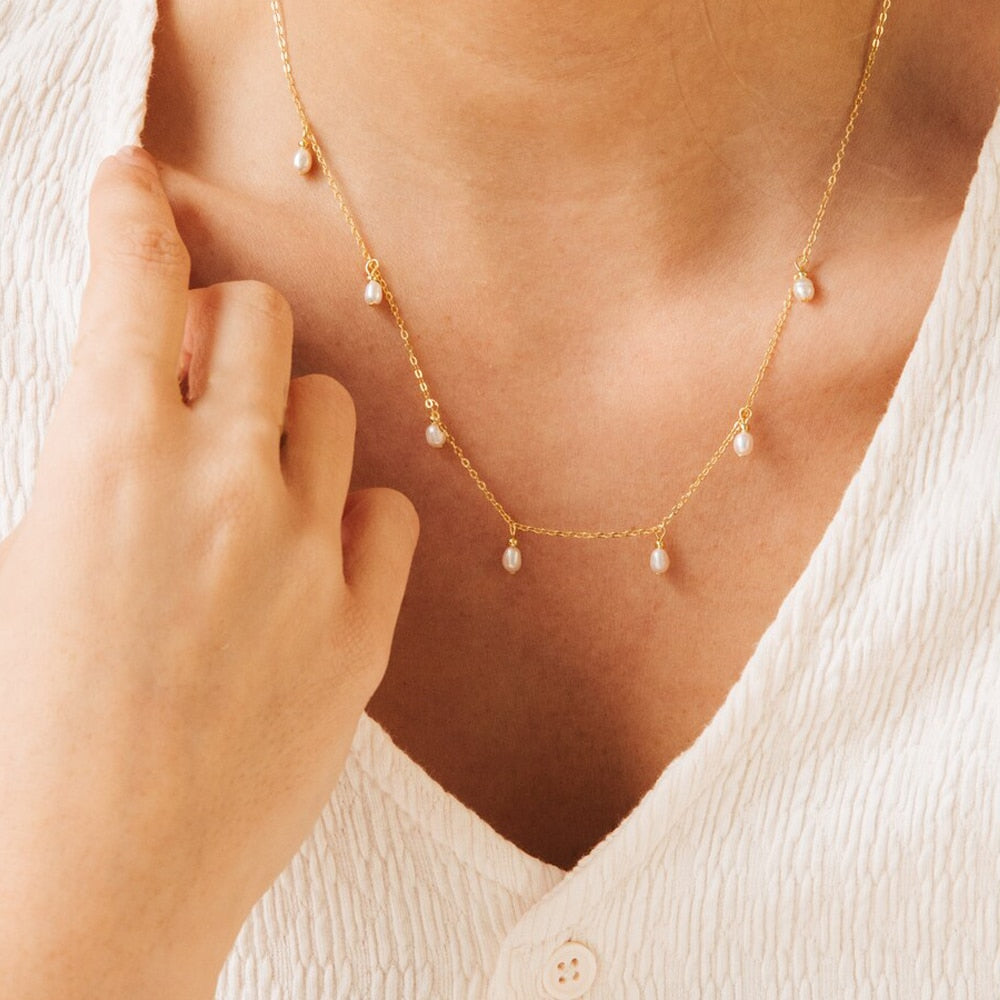 Lucky Nummer 7 Parel Hanger Ketting