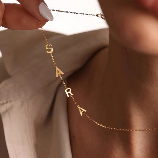 Sideway Initiaal Ketting
