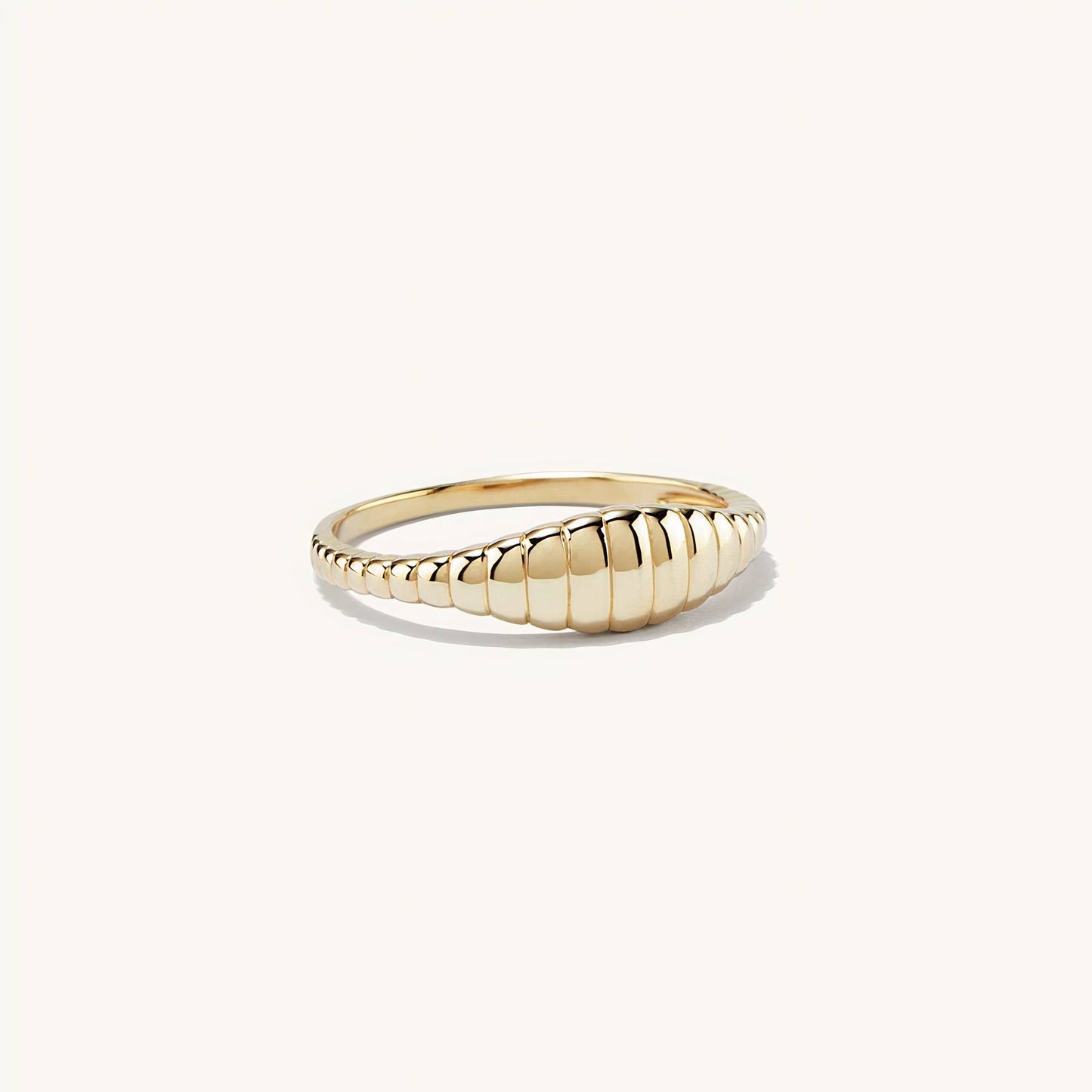 Minimalistischeistische Wave Zegel Ring