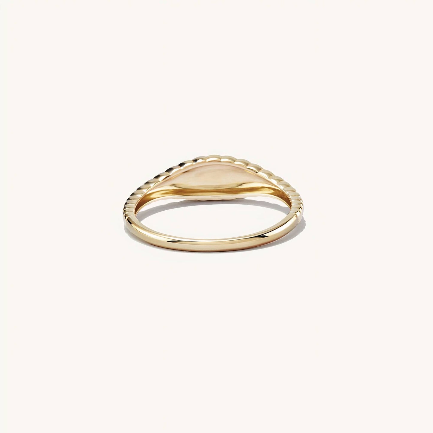 Minimalistischeistische Wave Zegel Ring