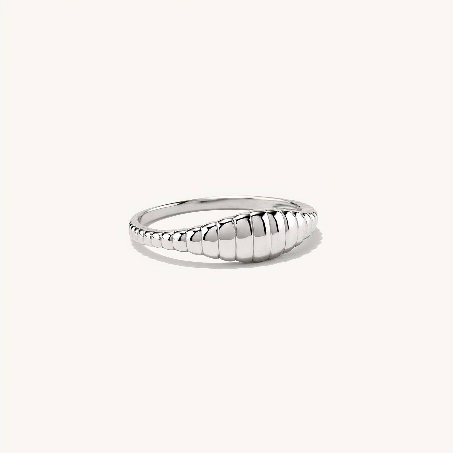 Minimalistischeistische Wave Zegel Ring
