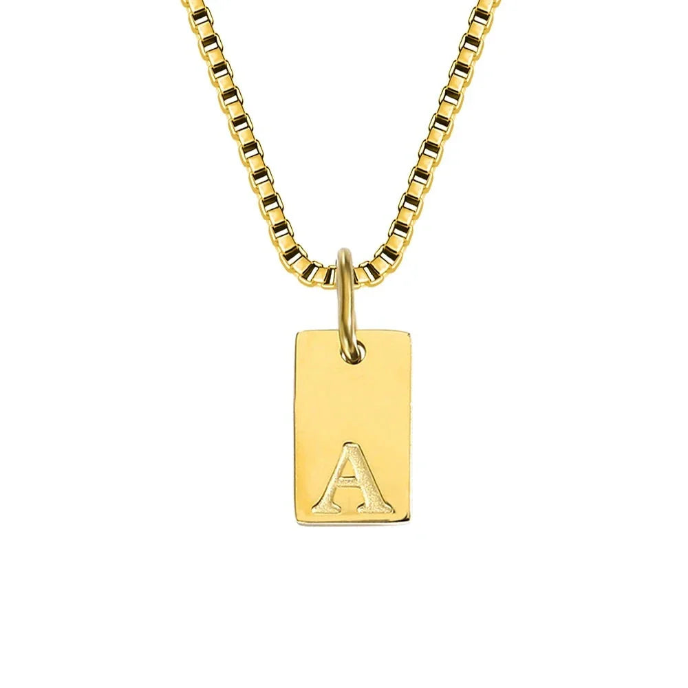 Initiaal Tag Ketting