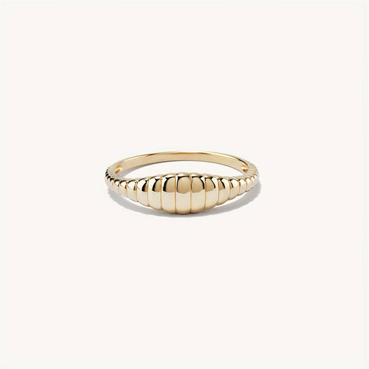 Minimalistischeistische Wave Zegel Ring