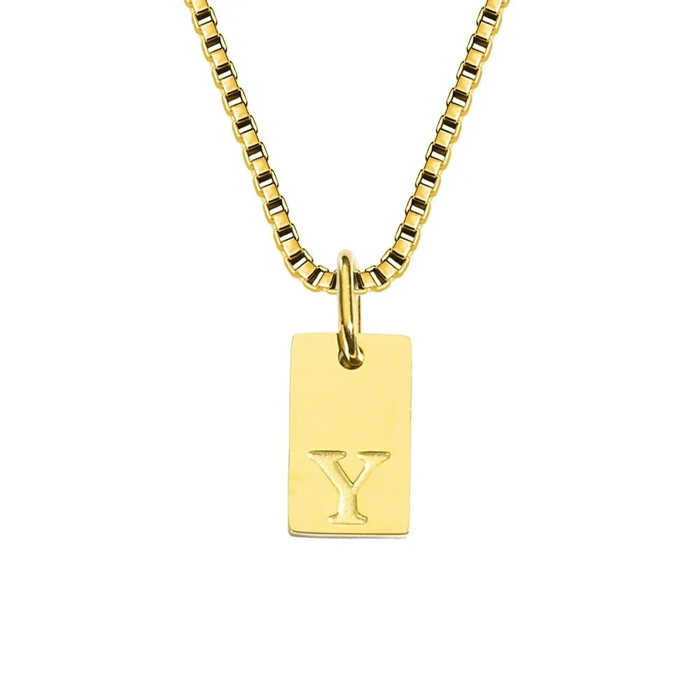Initiaal Tag Ketting